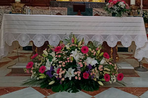 Arreglo floral para bodas en Benidorm