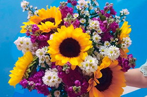 Ramo mixto de flores frescas en Benidorm